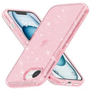 iPhone 16e/17e Stylish Glitter Series Hybrid Cover - Pink