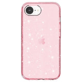 iPhone 16e/17e Stylish Glitter Series Hybrid Cover - Pink
