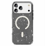iPhone 18 Pro Max Stylish Glitter Series Hybrid Cover - MagSafe kompatibel - Sort