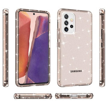 Stylish Glitter Series Samsung Galaxy A53 5G Hybrid Cover - Guld