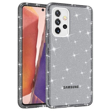 Stylish Glitter Series Samsung Galaxy A53 5G Hybrid Cover - Grå