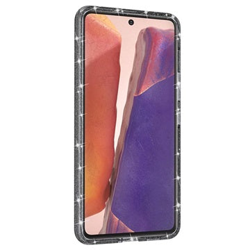 Stylish Glitter Series Samsung Galaxy A53 5G Hybrid Cover - Grå