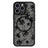 iPhone 15 Pro Max Stilfuldt beskyttende magnetisk cover - blækblomster