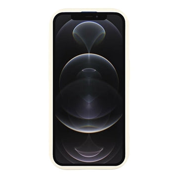 iPhone 12 Pro Max Stilfuldt stødsikkert TPU cover med forhøjede kanter - hvid / sløjfe