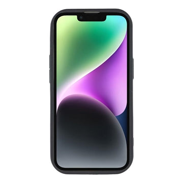 iPhone 13 Stilfuldt stødsikkert TPU cover med forhøjede kanter - sort / stor sløjfe