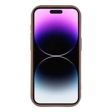 iPhone 14 Pro Stilfuldt stødsikkert TPU cover med forhøjede kanter - Brun / Sløjfe