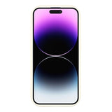 iPhone 14 Pro Max Stilfuldt stødsikkert TPU cover med forhøjede kanter - hvid / sløjfe