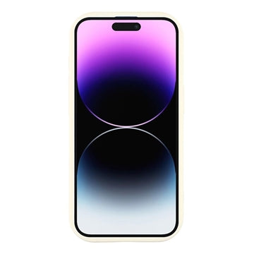 iPhone 14 Pro Max Stilfuldt stødsikkert TPU cover med forhøjede kanter - hvid / sløjfe