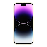 iPhone 14 Pro Stilfuldt stødsikkert TPU cover med forhøjede kanter - hvid / sløjfe