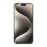 iPhone 15 Pro Stilfuldt stødsikkert TPU cover med forhøjede kanter - hvid / sløjfe