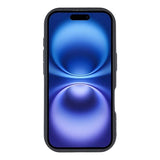 iPhone 16 Stilfuldt stødsikkert TPU cover med forhøjede kanter - Sort / Prikket sløjfe