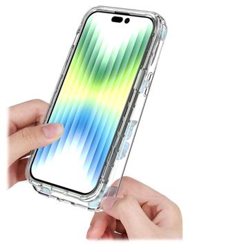 Sweet Armor Series iPhone 14 Pro Max Hybrid Cover - Blå sommerfugl