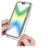 Sweet Armor Series iPhone 14 Pro Max Hybrid Cover - Pink blomster