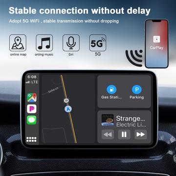 THT-020-5 Trådløs CarPlay-adapter AI BOX CarPlay-dongle kablet til trådløs CarPlay-konverter til kablede CarPlay-biler - hvid