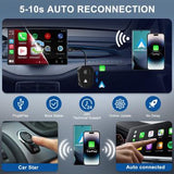 THT-020-9 Bil trådløs Carplay Android Auto Dongle kablet til trådløs adapter - sort