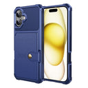 iPhone 17 TPU Cover med Kortholder - Blå
