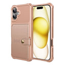 iPhone 17 TPU Cover med Kortholder - Pink