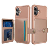 iPhone 17 TPU Cover med Kortholder - Pink