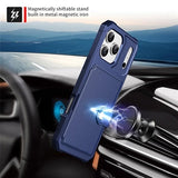 iPhone 17 Pro Max TPU Cover med Kortholder - Blå