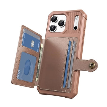 iPhone 17 Pro Max TPU Cover med Kortholder - Pink