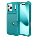 iPhone 17 Pro Max TPU Cover med Kortholder - Turkis