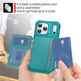 iPhone 17 Pro Max TPU Cover med Kortholder - Turkis