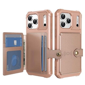 iPhone 17 Pro TPU Cover med Kortholder - Pink
