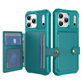 iPhone 17 Pro TPU Cover med Kortholder - Turkis
