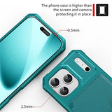 iPhone 17 Pro TPU Cover med Kortholder - Turkis