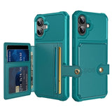 iPhone 17 TPU Cover med Kortholder - Turkis