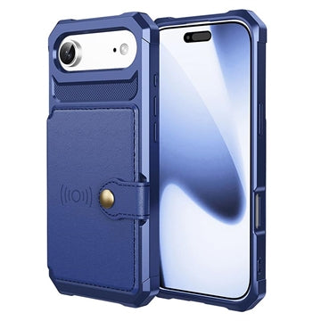 iPhone Air TPU Cover med Kortholder - Blå