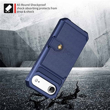 iPhone Air TPU Cover med Kortholder - Blå