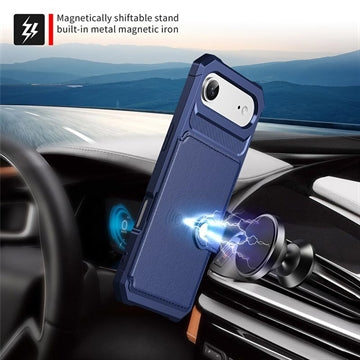 iPhone Air TPU Cover med Kortholder - Blå