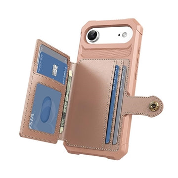 iPhone Air TPU Cover med Kortholder - Pink