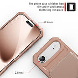 iPhone Air TPU Cover med Kortholder - Pink
