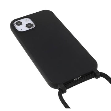iPhone 13 TPU Cover med Nøglesnor - Sort