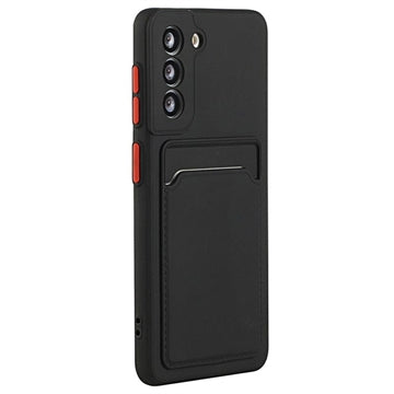 Samsung Galaxy S21 5G TPU Cover med Kortholder - Sort