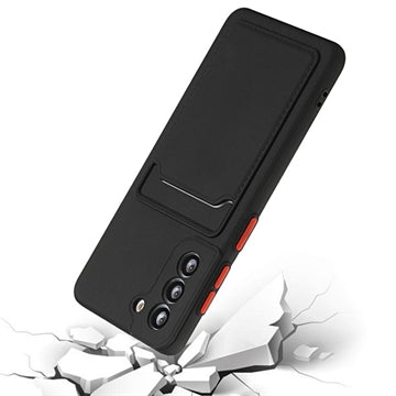 Samsung Galaxy S21 5G TPU Cover med Kortholder - Sort