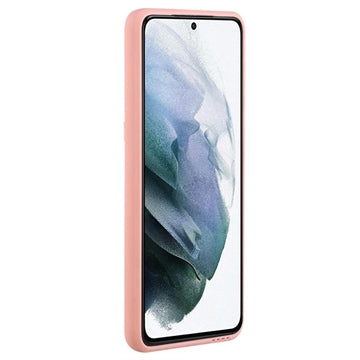 Samsung Galaxy S21 5G TPU Cover med Kortholder - Pink
