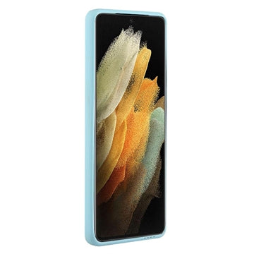 Samsung Galaxy S23 Ultra 5G TPU Cover med Kortholder - Lyseblå