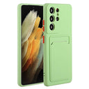 Samsung Galaxy S23 Ultra 5G TPU Cover med Kortholder - Grøn
