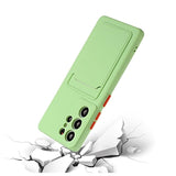 Samsung Galaxy S23 Ultra 5G TPU Cover med Kortholder - Grøn