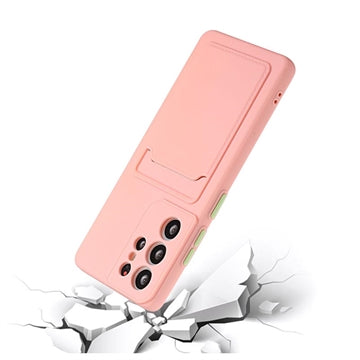 Samsung Galaxy S23 Ultra 5G TPU Cover med Kortholder - Pink