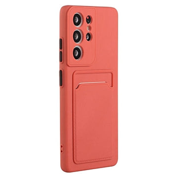 Samsung Galaxy S23 Ultra 5G TPU Cover med Kortholder - Rose