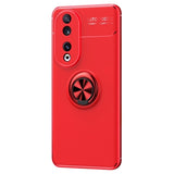 Honor 90 TPU Cover med Ringholder - Rød