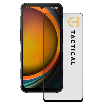 Samsung Galaxy Xcover7 Pro Tactical Glass Shield 5D Skærmbeskyttelse Hærdet Glas - sort kant