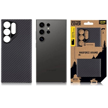 Samsung Galaxy S24 Ultra Tactical MagForce Cover - Karbonfiber - Sort