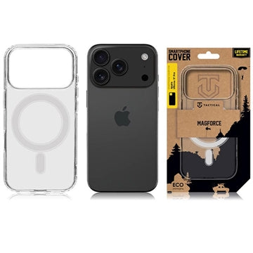 iPhone 17 Pro Tactical MagForce Hybrid Cover - Gennemsigtig