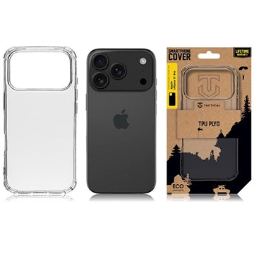 iPhone 17 Pro Tactical Plyo TPU Cover - Gennemsigtig
