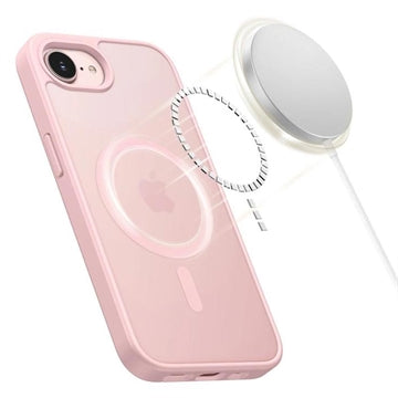 iPhone 16e/17e Tech-Protect BasicMag MagSafe Cover - Mat lyserød